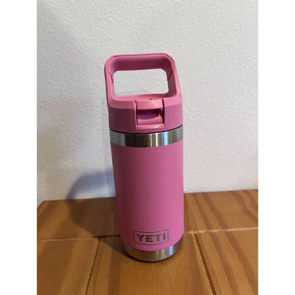 Yeti Rambler Jr. 12oz Kids Bottle Pink Monogrammed name "GRACE" - Picture 1 of 8
